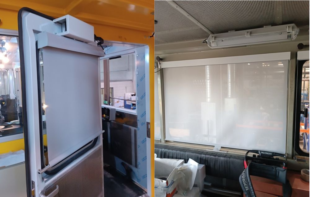 Cortinillas estores para trenes